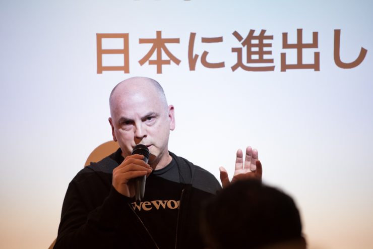 都内で開催された「WeWork JAPAN CEOと語る」に登壇したクリス・ヒル氏