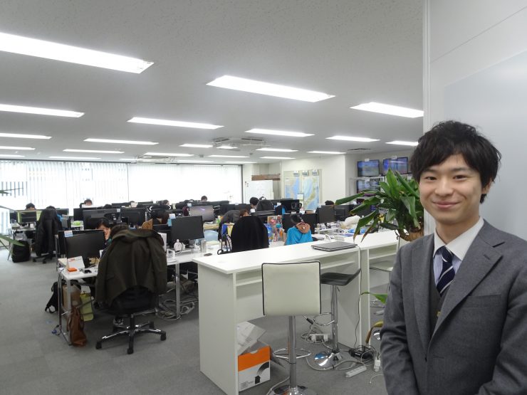 細野氏とJX通信社のオフィス