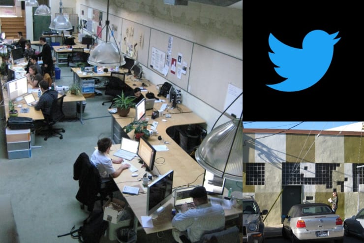 2008年当時のTwitter社のオフィス