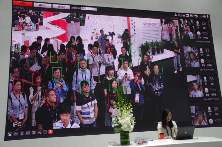 中国の顔認識ビジネスには多くの企業が参入している（資料写真：CES上海にて2019年6月）