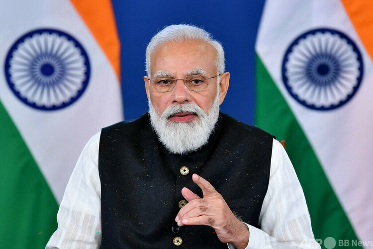 インドのナレンドラ・モディ首相（2021年10月12日撮影）。(c)AFP PHOTO:Indian Press Information Bureau (PIB)