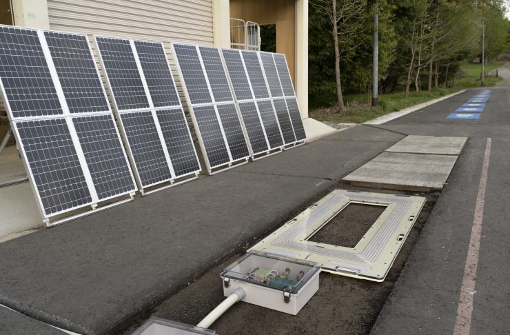太陽光パネルとワイヤレス給電装置