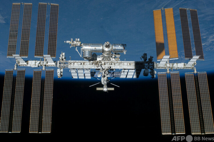 国際宇宙ステーション（ISS）。米航空宇宙局（NASA）提供（2011年5月29日撮影、資料写真）。(c)Handout : NASA : AFP