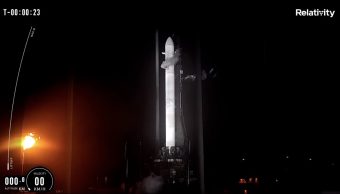 打ち上げ直前のTerran1（Relativity SpaceのYouTubeより）