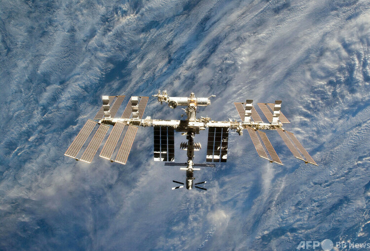 国際宇宙ステーション（ISS）。米航空宇宙局（NASA）提供（2011年3月7日提供、資料写真）。(c)AFP PHOTO : NASA