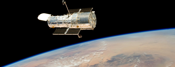 This image of NASA's Hubble Space Telescope was taken on May 19, 2009 after deployment during Servicing Mission 4.