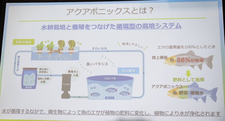 アクアポニックスのシステム図