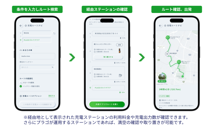 充電ルートナビ使い方（リリースより）
