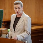 デンマークのメッテ・フレデリクセン首相（2025年10月7日撮影）。（c）Mads Claus Rasmussen:Ritzau Scanpix:AFP