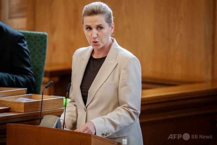 デンマークのメッテ・フレデリクセン首相(2025年10月7日撮影)。(c)Mads Claus Rasmussen:Ritzau Scanpix:AFP