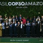 ブラジル・ベレンで開催される国連気候変動枠組み条約第30回締約国会議（COP30）に先立ち行われた首脳会合の様子（2025年11月7日撮影）。（c）Mauro PIMENTEL:AFP