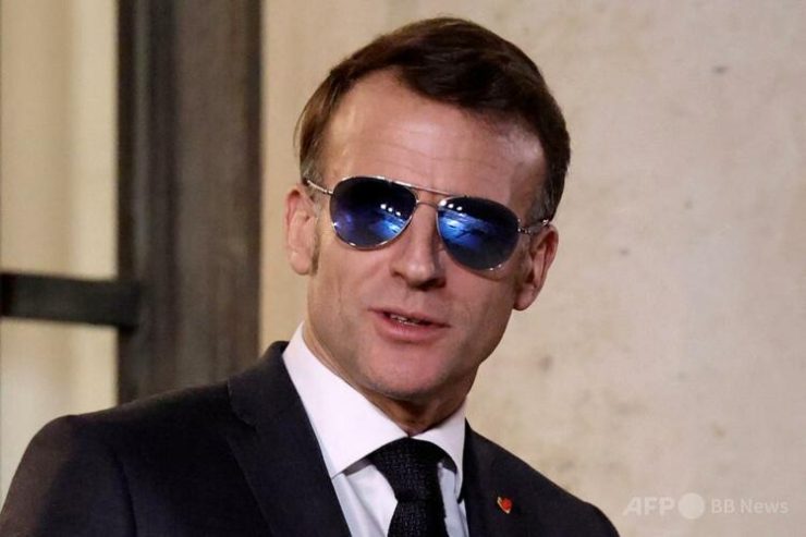 フランスのエマニュエル・マクロン大統領（2026年1月23日撮影）。(c)Ludovic MARIN : AFP