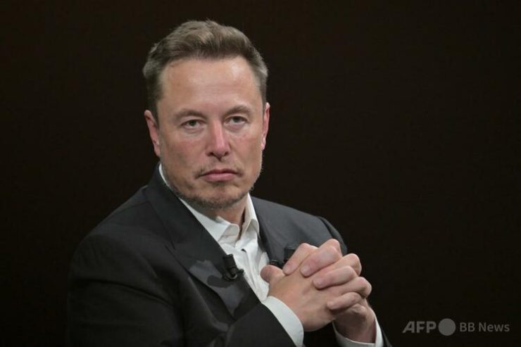 米実業家のイーロン・マスク氏（2024年5月6日撮影）。（c）Alain JOCARD / AFP