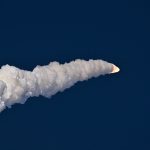 宇宙船「オリオン」が4月1日にフロリダ州ケープカナベラルのケネディ宇宙センターから打ち上げられた。REUTERS/Steve Nesius