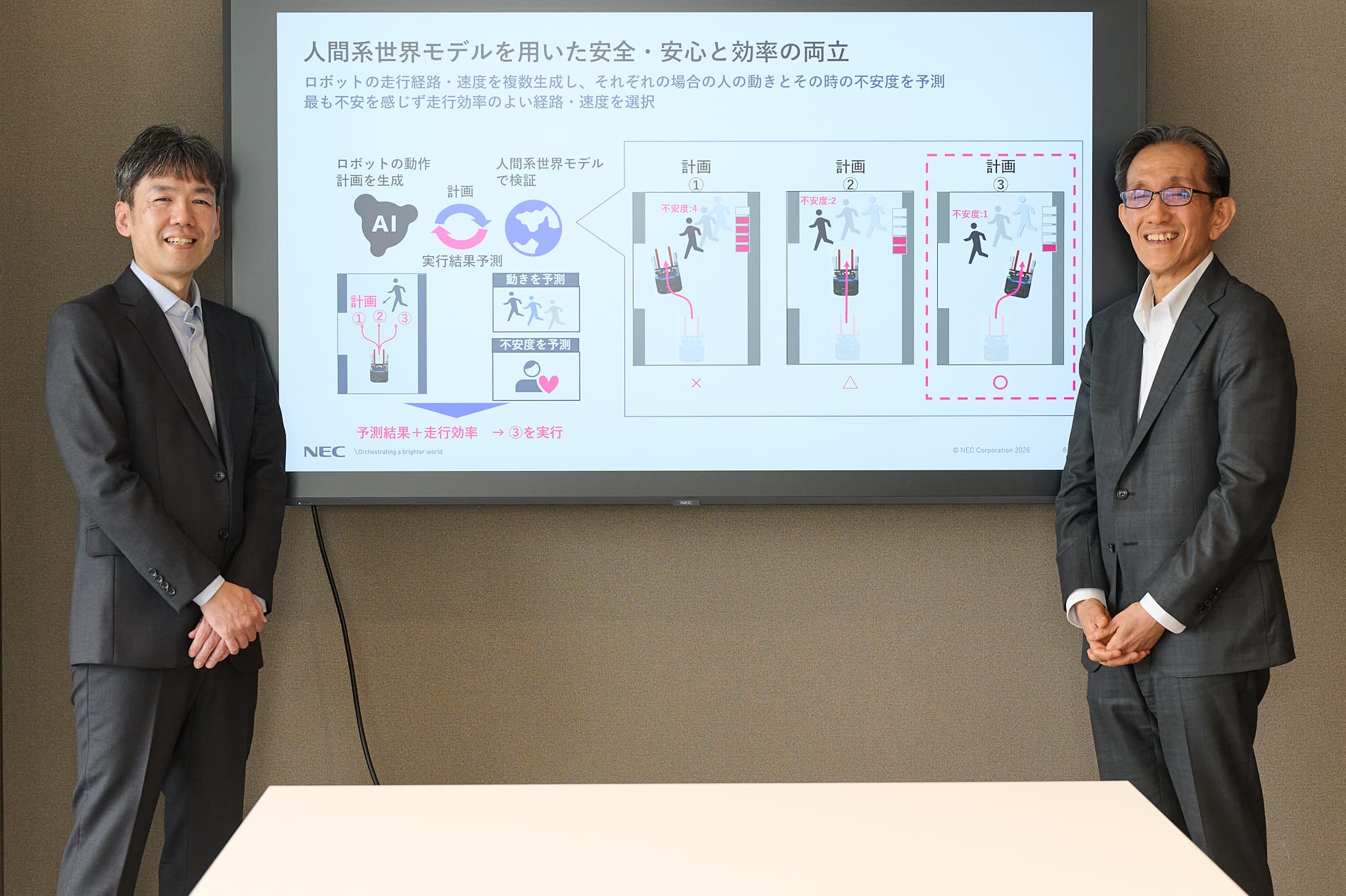 NECサイバーフィジカルインテリジェンス研究所の池田浩雄氏（左）と金友大氏（右）