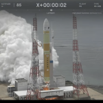H３ロケット打ち上げ（LIVE中継より）