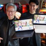 7月15日、東京・秋葉原で開催されたセガとのイベントに出席するエヌビディアのジェンスン・フアン最高経営責任者。REUTERS/Joseph Campbell