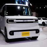 中国の電気自動車（ＥＶ）大手、比亜迪（ＢＹＤ）の軽乗用車ＥＶ「ラッコ」。2025年10月29日、都内で撮影。REUTERS/Manami Yamada