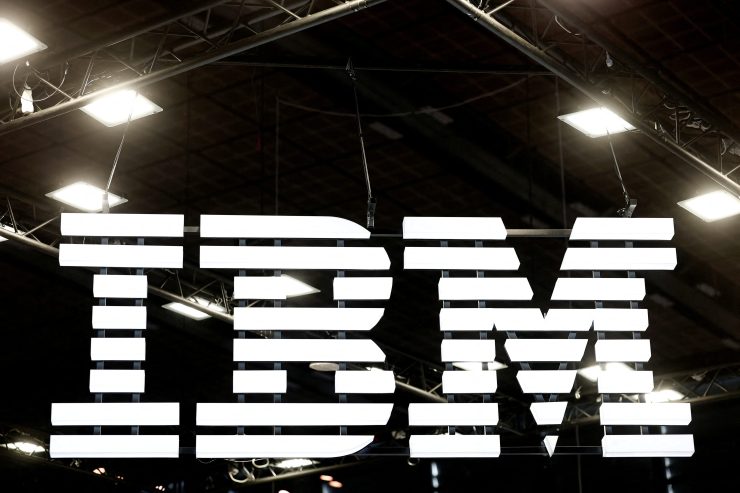 米IBMのロゴ。2025年6月、フランス・パリで撮影。REUTERS/Benoit Tessier