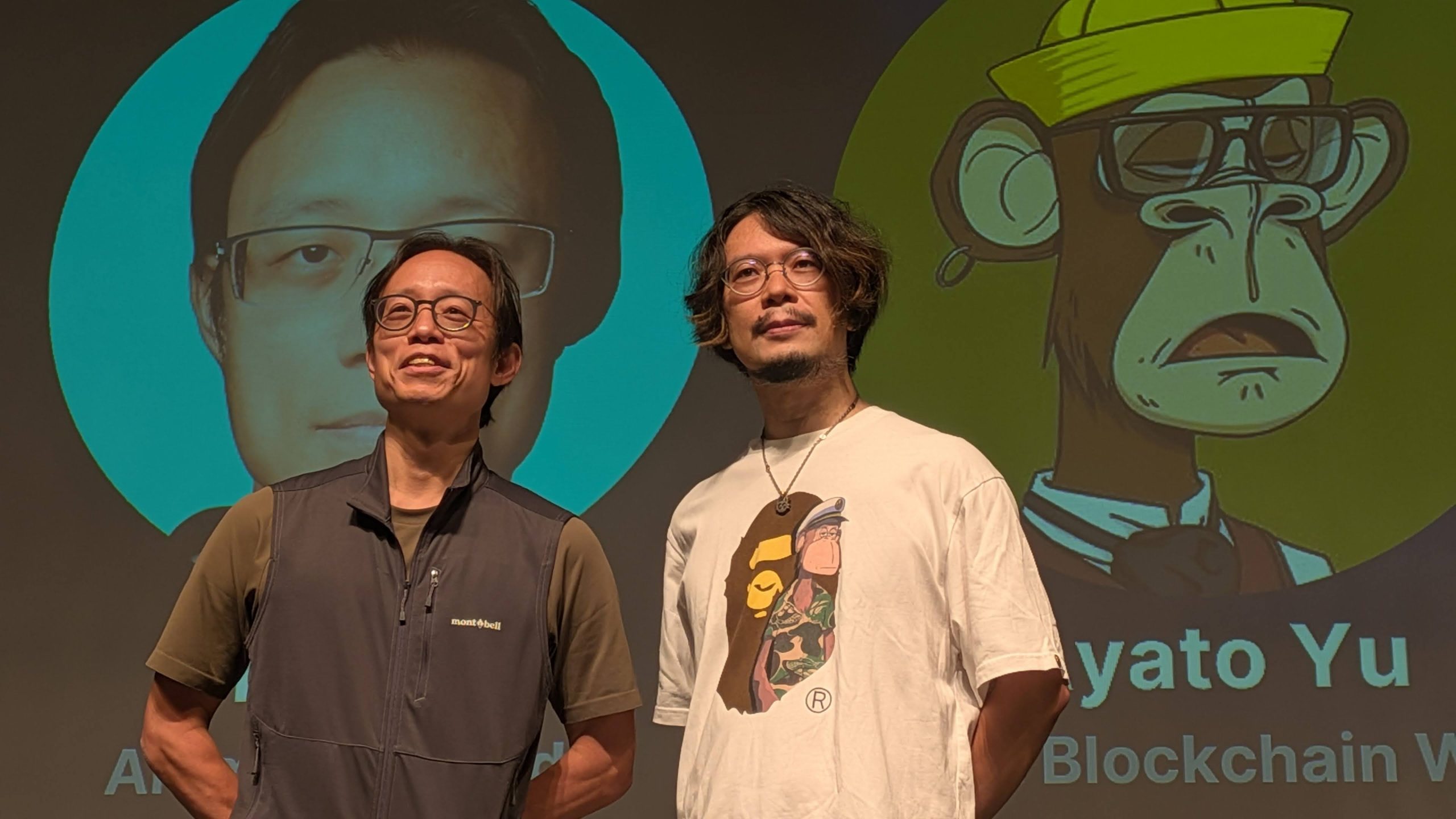 ヤット・シウ氏(左)と絢斗優氏