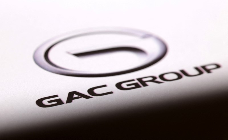 写真は広汽集団(GAC)のロゴ。2024年1月撮影。REUTERS/Dado Ruvic