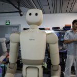 中国新興スピリットＡＩ（Ｓｐｉｒｉｔ　ＡＩ）本社（北京）の試験エリアで１７日撮影。REUTERS/Tingshu Wang