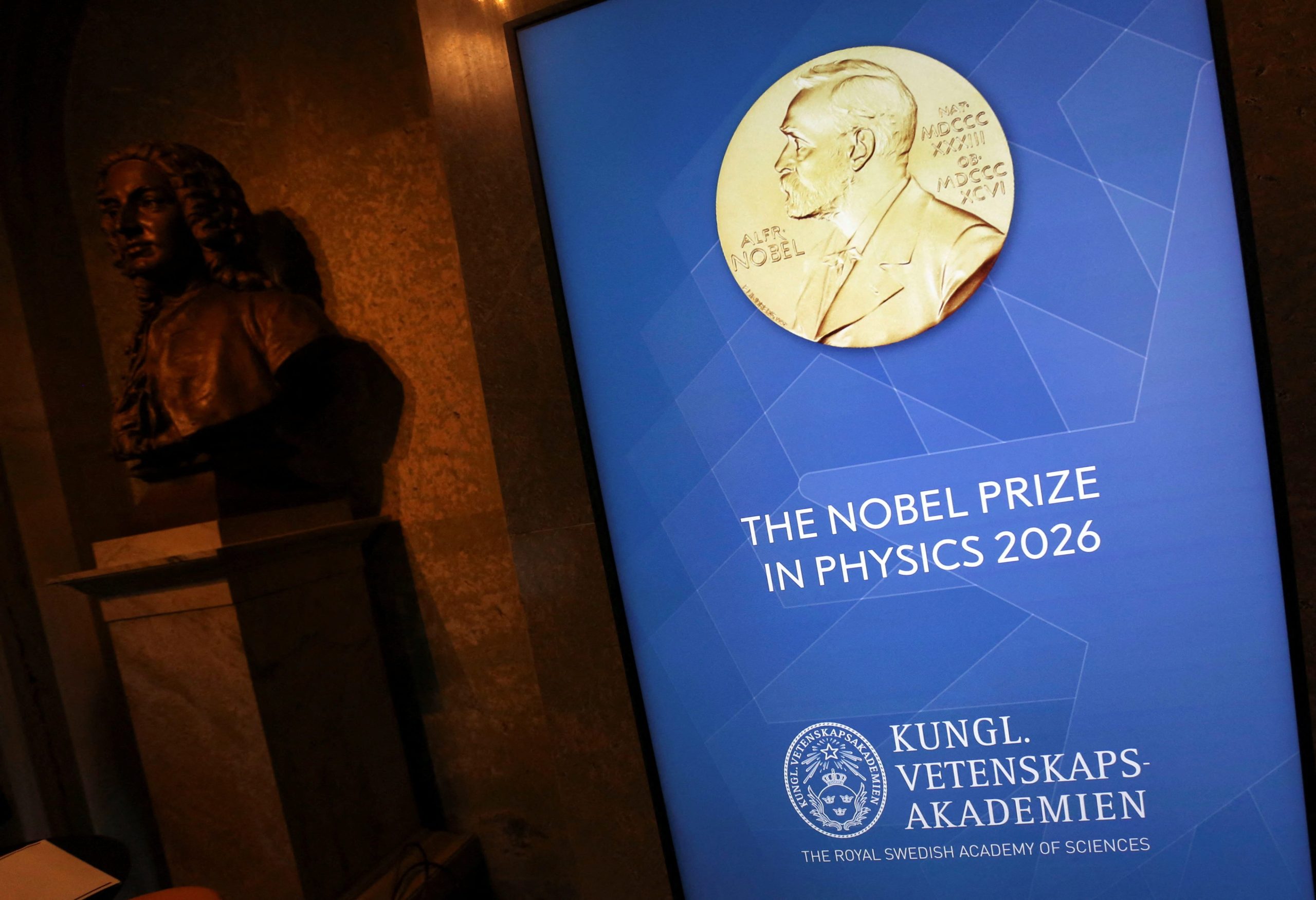 スウェーデン王立科学アカデミーで6日撮影 REUTERS/Tom Little