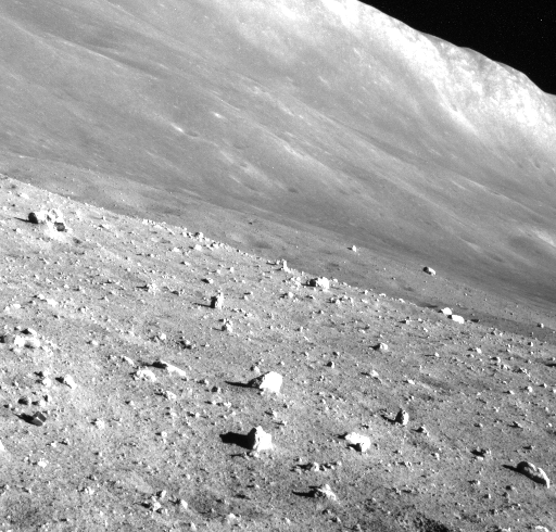 2度目の再起動後SILMから送られてきた月面の画像（提供：JAXA)