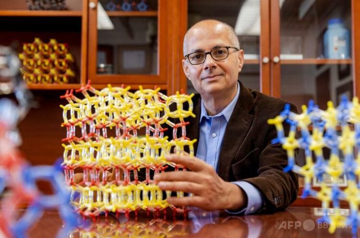 2025年ノーベル化学賞を受賞した米カリフォルニア大学バークレー校のオマール・M・ヤギ氏（2022年9月30日撮影、2025年10月8日提供）。（c）Brittany Hosea-Small / University of California, Berkeley / AF