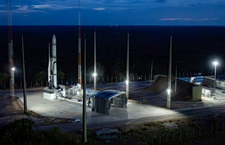 23日、ブラジルのアルカンタラ宇宙センターで打ち上げ待機中だった「HANBIT-Nano」＝イノスペース(c)KOREA WAVE